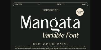 Mangata Font Poster 1