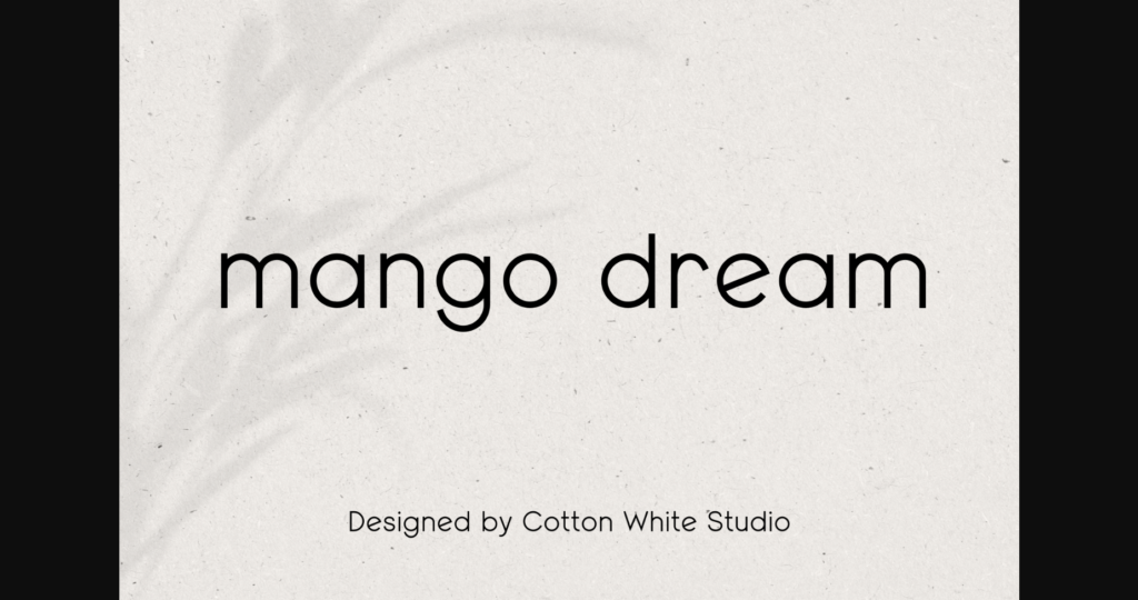 Mango Dream Font Poster 1