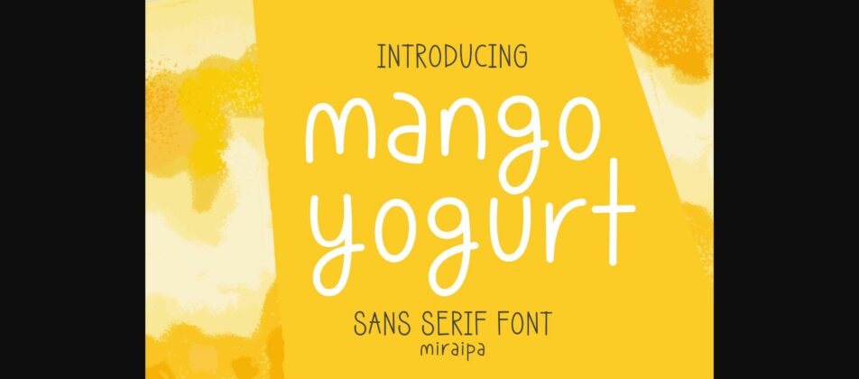 Mango Yogurt Font Poster 3