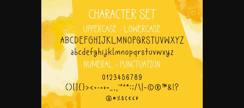 Mango Yogurt Font Poster 7