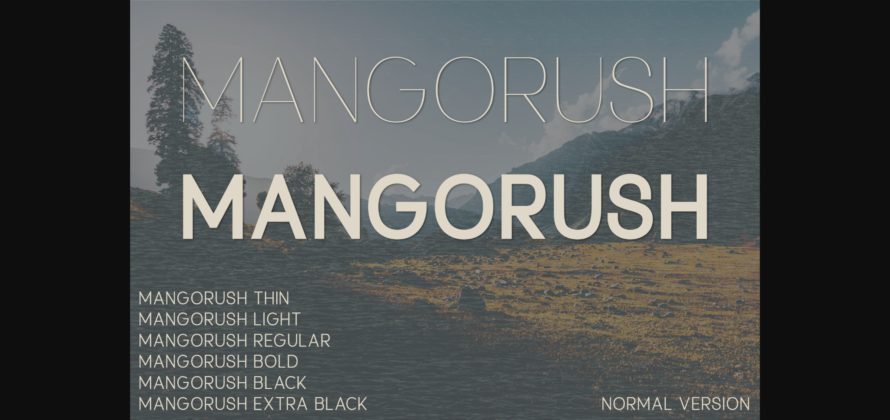 Mangorush Font Poster 3