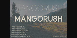 Mangorush Font Poster 1