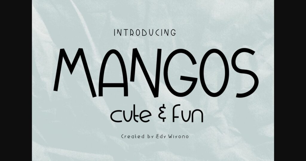 Mangos Font Poster 1