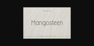 Mangosteen Font Poster 1