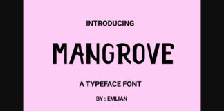 Mangrove Font Poster 1