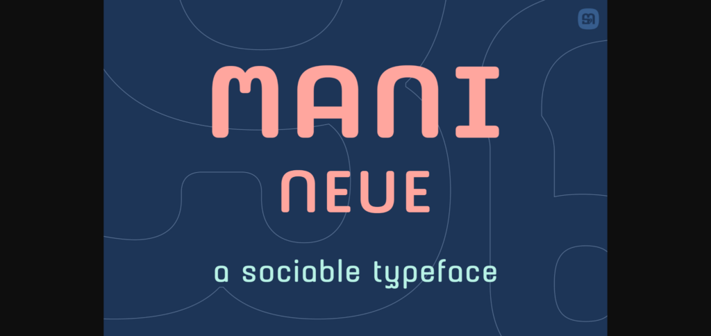 Mani Neue Font Poster 3