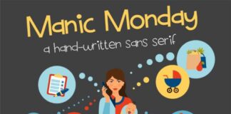 Manic Monday Font