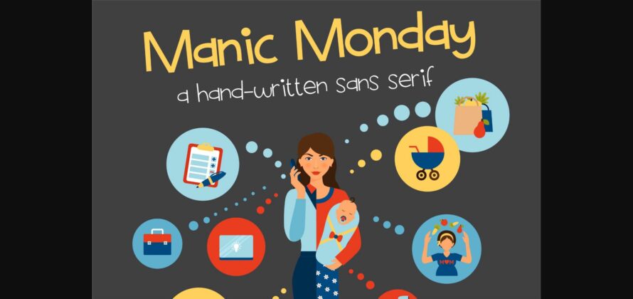 Manic Monday Font Poster 1