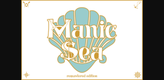 ManicSea Font Poster 1