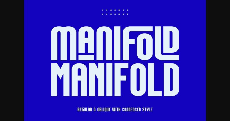 Manifold Font Poster 3