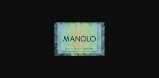 Manolo Extra Bold Font Poster 1