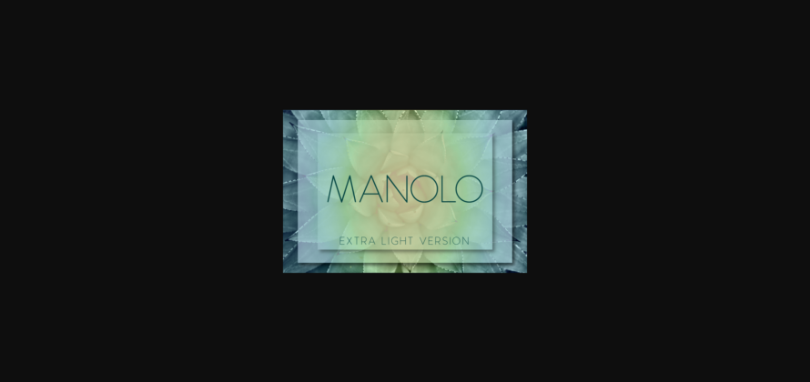 Manolo Extra Light Font Poster 3