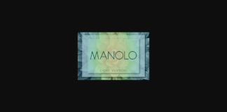 Manolo Light Font Poster 1