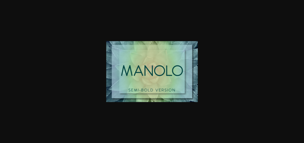 Manolo Semi-Bold Font Poster 3