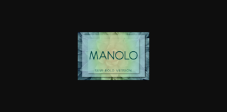 Manolo Semi-Bold Font Poster 1
