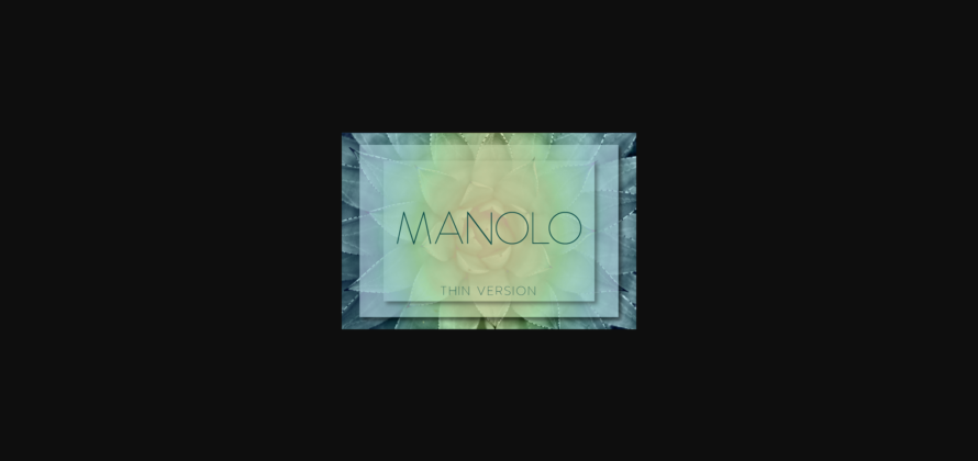 Manolo Thin Font Poster 3