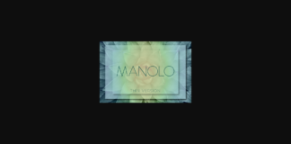 Manolo Thin Font Poster 1