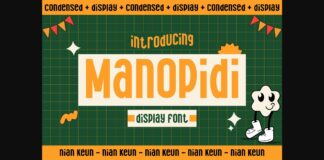 Manopidi Font Poster 1