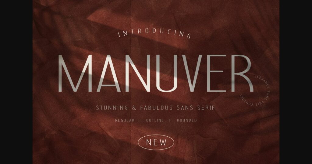 Manuver Font Poster 3