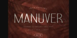 Manuver Font Poster 1