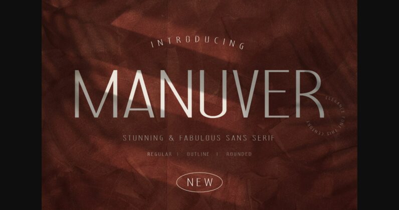 Manuver Font Poster 1