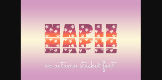 Maple Font Poster 1