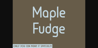 Maple Fudge Font Poster 1