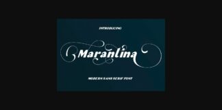 Marantina Font Poster 1