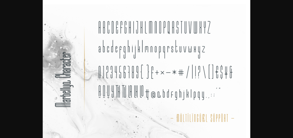 Marbellya Font Poster 8