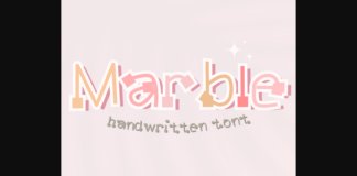 Marble Font Poster 1