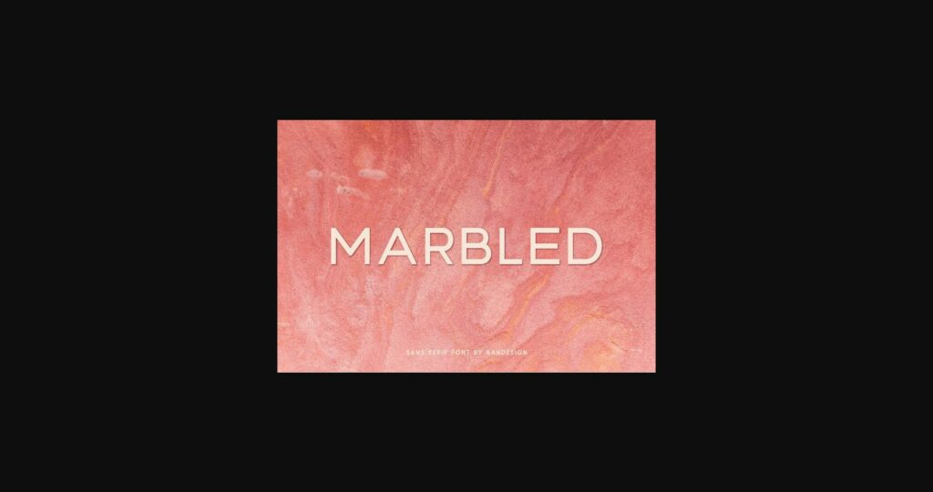 Marbled Font Poster 3