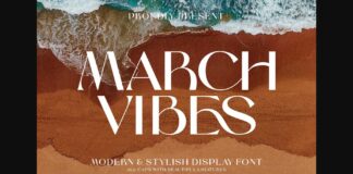 March Vibes Font Poster 1