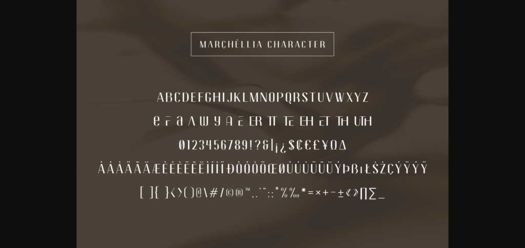 Marchellia Font Poster 6