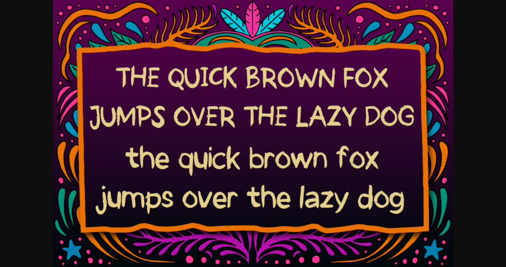 Mardi Gras Brush Font Poster 6