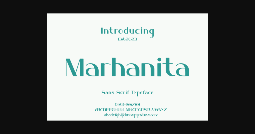 Marhanita Font Poster 3