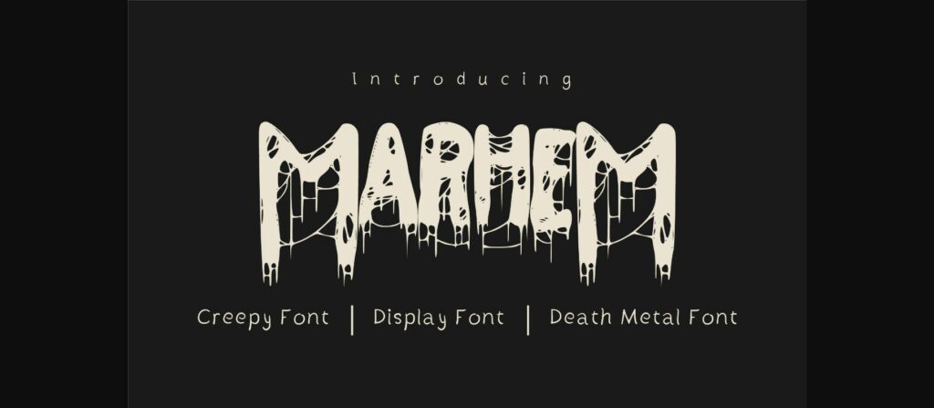 Marhem Font Poster 3