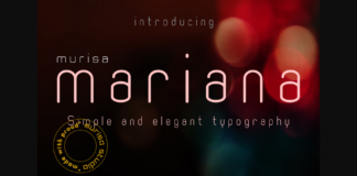 Mariana Font Poster 1