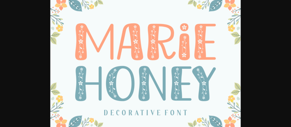 Marie Honey Font Poster 3