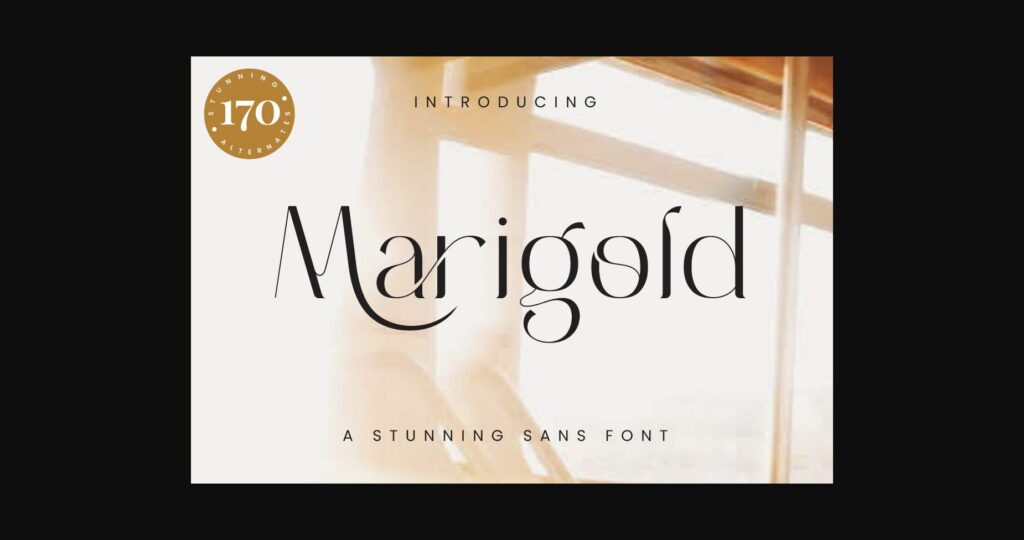 Marigold Font Poster 1