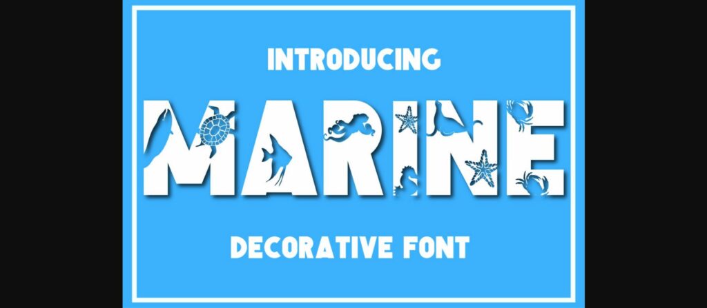 Marine Font Poster 3