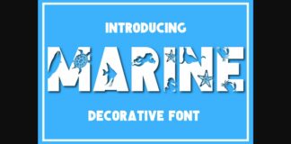 Marine Font Poster 1