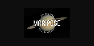 Maripose Font Poster 1