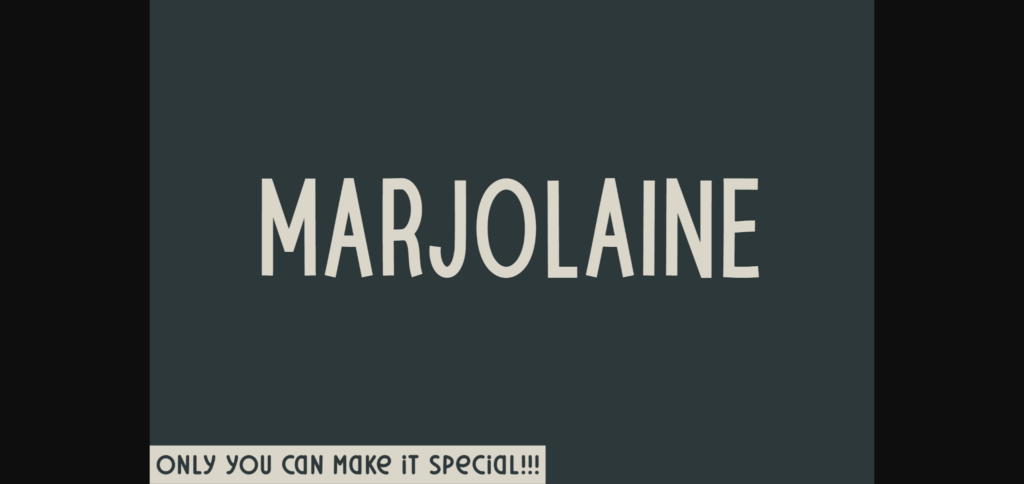 Marjolaine Font Poster 3