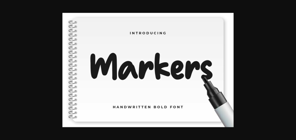 Markers Font Poster 3