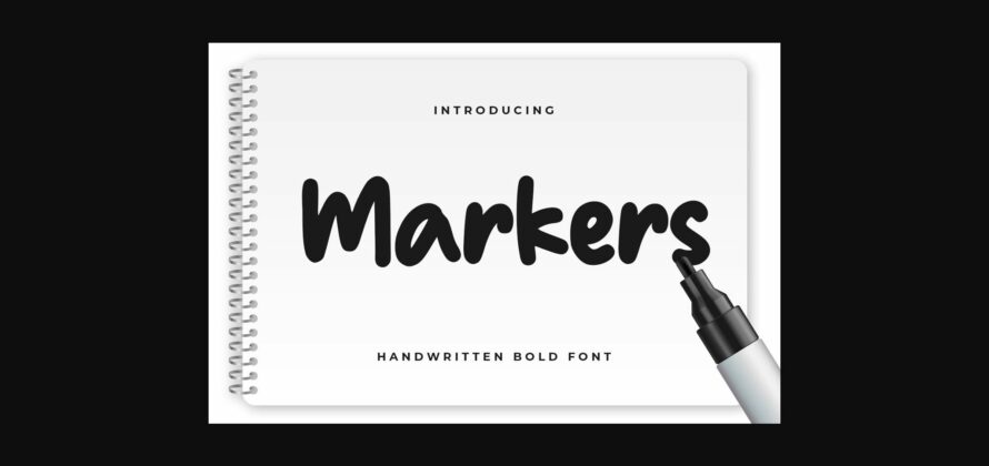 Markers Font Poster 3