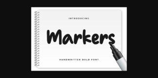 Markers Font Poster 1