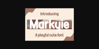 Markyie Font Poster 1