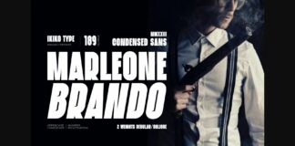 Marleone Brando Font Poster 1