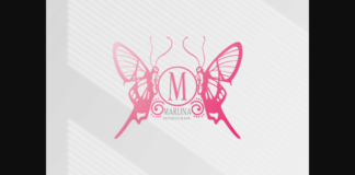 Marlina Monogram Font Poster 1