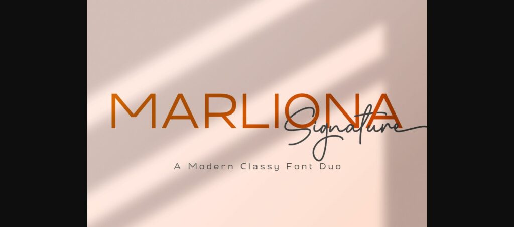 Marliona Font Poster 1